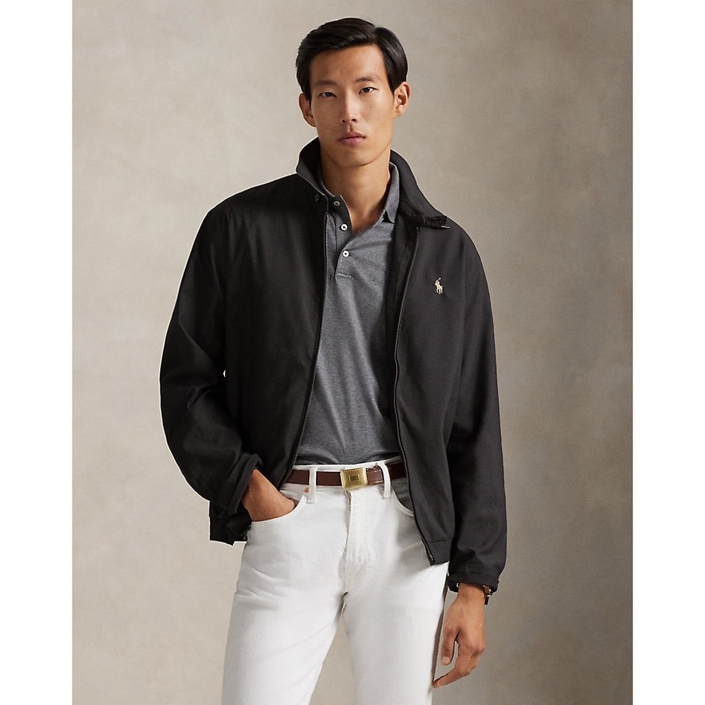 Polo Ralph Lauren Men's Bi-Swing Jacket Black Beige Microfiber Sm Current Style